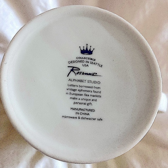 Rosanna Alphabet Studio Initial “M” Mug- NIB - Picture 5 of 10